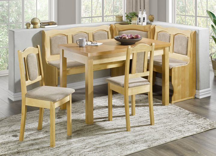 Esstische - Bequeme Esszimmermöbel mit angenehmem Stoffbezug, in Farbe NATUR-BORDEAUX, in Ausführung Stühle, 2er-Set Ansicht 4