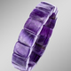 - Elastisches Armband mit Amethyst, in Farbe  – Ansicht 1