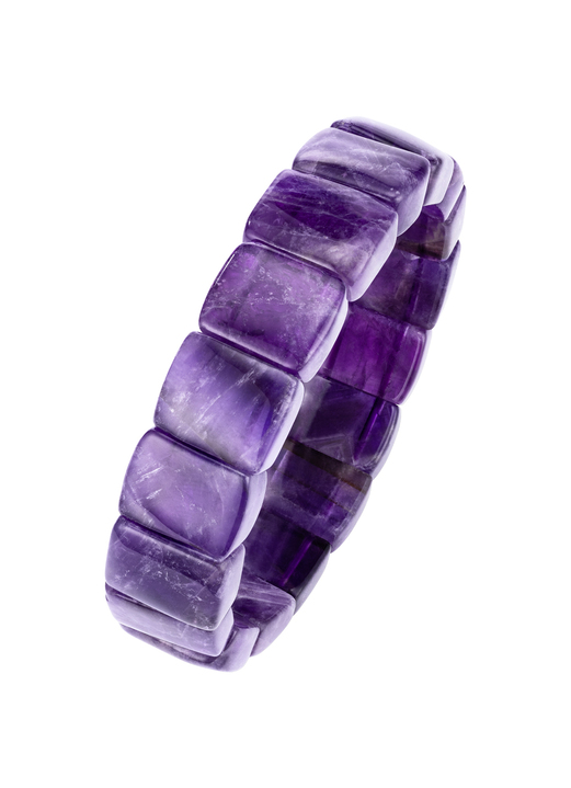 - Elastisches Armband mit Amethyst, in Farbe  Ansicht 2