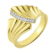 Ringe - Vergoldeter Damenring mit Diamanten – Ansicht 2 Ringe - Vergoldeter Damenring mit Diamanten, in Größe 160 bis 220, in Farbe  – Ansicht 2