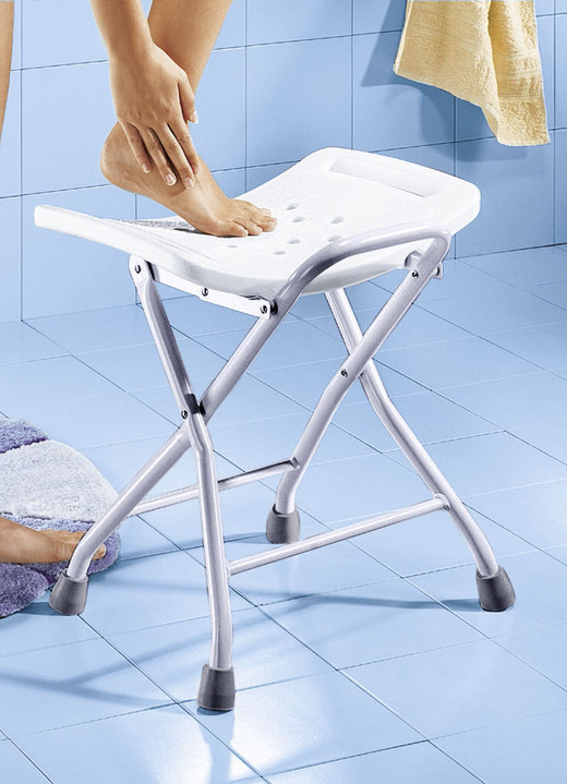 Badhilfen - Dusch- und Badehocker, in Farbe WEISS Ansicht 1