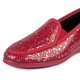 Slipper & Schnürschuhe - Mokassin in eleganter Kroko-Optik, in Größe 036 bis 042, in Farbe MARINE – Farbe BORDEAUX – Ansicht 1