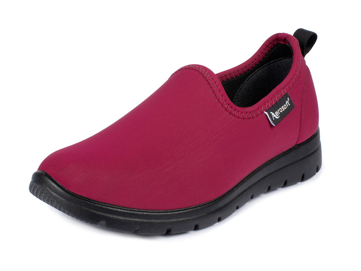 Weite H - Slipper mit elastischem Einschlupf, in Größe 036 bis 042, in Farbe BLAU Ansicht 6