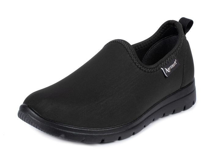 Weite H - Slipper mit elastischem Einschlupf, in Größe 036 bis 042, in Farbe BLAU Ansicht 7