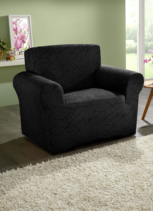 Sessel- & Sofaüberwürfe - Stretchbezüge mit optimaler Passform Ansicht 6 Sessel- & Sofaüberwürfe - Stretchbezüge mit optimaler Passform, in Größe 101 (Sesselbezug) bis 106 (Stuhlbezug), in Farbe CREME Ansicht 6