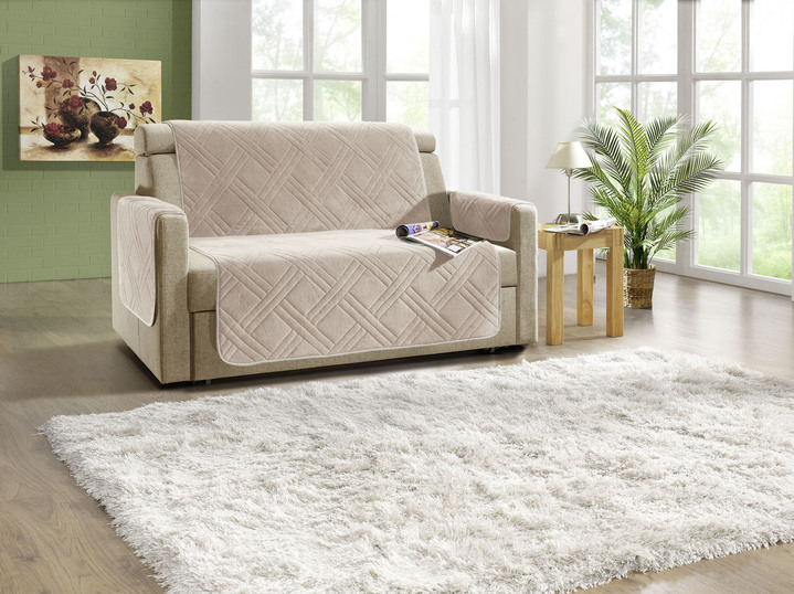 Sessel- & Sofaüberwürfe - Kuschelweiche Wohnaccessoires mit Bandeinfassung Ansicht 11 Sessel- & Sofaüberwürfe - Kuschelweiche Wohnaccessoires mit Bandeinfassung, in Größe 101 (Sesselschoner, 45x150 cm) bis 865 (2x Armlehnenschoner, 45x 70 cm), in Farbe BEIGE Ansicht 11