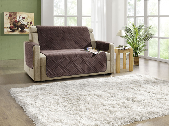 Sessel- & Sofaüberwürfe - Kuschelweiche Wohnaccessoires mit Bandeinfassung Ansicht 7 Sessel- & Sofaüberwürfe - Kuschelweiche Wohnaccessoires mit Bandeinfassung, in Größe 101 (Sesselschoner, 45x150 cm) bis 865 (2x Armlehnenschoner, 45x 70 cm), in Farbe BEIGE Ansicht 7