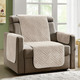 Sessel- & Sofaüberwürfe - Kuschelweiche Wohnaccessoires mit Bandeinfassung – Farbe BEIGE Sessel- & Sofaüberwürfe - Kuschelweiche Wohnaccessoires mit Bandeinfassung, in Größe 101 (Sesselschoner, 45x150 cm) bis 865 (2x Armlehnenschoner, 45x 70 cm), in Farbe BEIGE