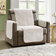 Sessel- & Sofaüberwürfe - Kuschelweiche Wohnaccessoires mit Bandeinfassung – Farbe CREME – Ansicht 1 Sessel- & Sofaüberwürfe - Kuschelweiche Wohnaccessoires mit Bandeinfassung, in Größe 101 (Sesselschoner, 45x150 cm) bis 865 (2x Armlehnenschoner, 45x 70 cm), in Farbe BEIGE – Farbe CREME – Ansicht 1