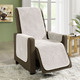 Sessel- & Sofaüberwürfe - Kuschelweiche Wohnaccessoires mit Bandeinfassung – Farbe CREME – Ansicht 2 Sessel- & Sofaüberwürfe - Kuschelweiche Wohnaccessoires mit Bandeinfassung, in Größe 101 (Sesselschoner, 45x150 cm) bis 865 (2x Armlehnenschoner, 45x 70 cm), in Farbe BEIGE – Farbe CREME – Ansicht 2