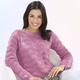 Langarm - Pullover im Mustermix, in Größe L(44/46) bis XS(32/34), in Farbe ROSA – Farbe ROSA – Ansicht 1