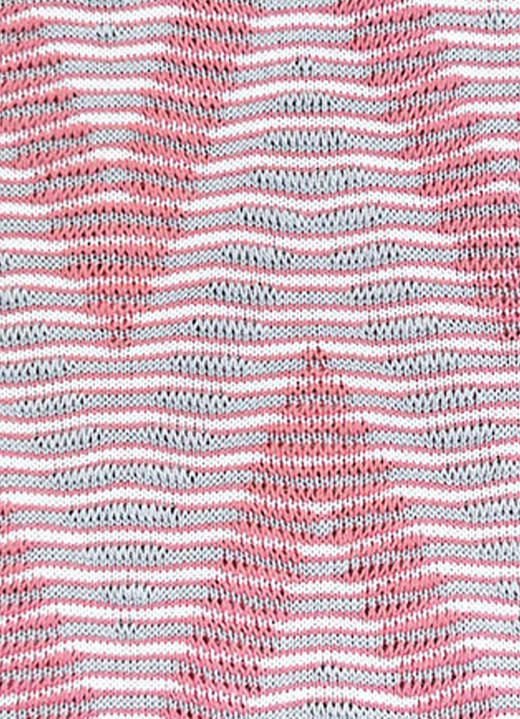 Kurzarm - Pulli in edlem Strukturmix, in Größe 036 bis 052, in Farbe HUMMER-ECRU-GRAU Ansicht 3