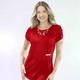 Shirts - Shirt mit dekorativer Zierapplikation in 3 Farben – Farbe ROT Shirts - Shirt mit dekorativer Zierapplikation in 3 Farben, in Größe 036 bis 052, in Farbe SCHWARZ