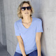 Kurzarm - Shirt mit hohem Tragekomfort in 10 Farben – Farbe HELLBLAU Kurzarm - Shirt mit hohem Tragekomfort in 10 Farben, in Größe 034 bis 052, in Farbe HELLBLAU