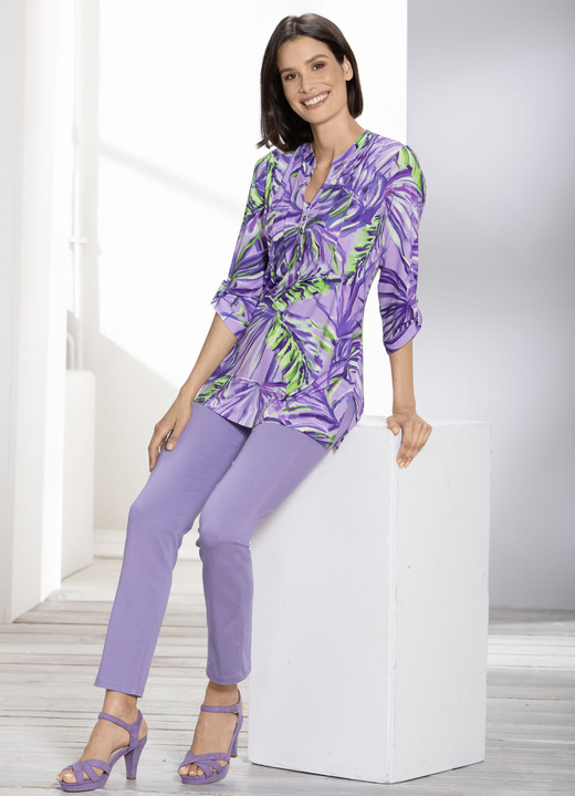 Hosen in Schlupfform - Soft-Stretch-Hose in 12 Farben, in Größe 017 bis 052, in Farbe MINT Ansicht 9