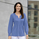 Tuniken - Shirt-Tunika mit Elastan – Farbe JEANSBLAU – Ansicht 2 Tuniken - Shirt-Tunika mit Elastan, in Größe 036 bis 054, in Farbe JEANSBLAU – Farbe JEANSBLAU – Ansicht 2