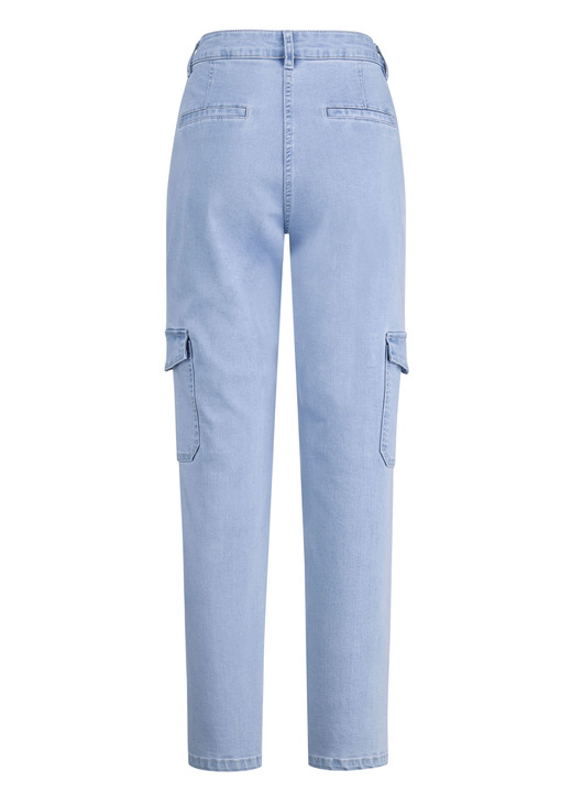 Hosen - Knöchellange Cargojeans, in Größe 017 bis 050, in Farbe HELLBLAU Ansicht 2