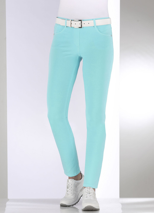 Hosen - Hose in bequemer Schlupfform Ansicht 3 Hosen - Hose in bequemer Schlupfform, in Größe 017 bis 052, in Farbe TÜRKIS Ansicht 3