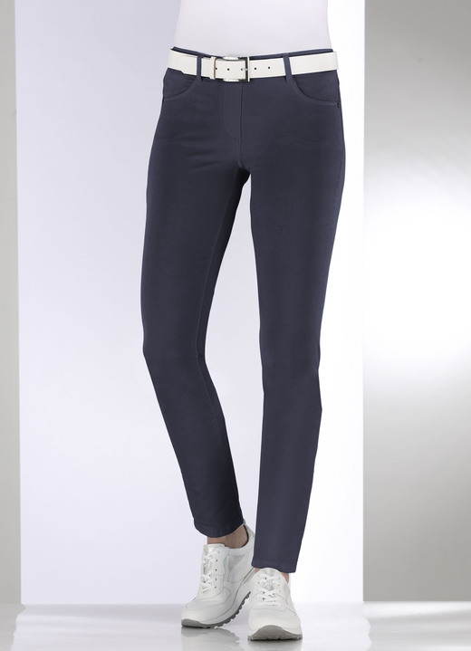 Hosen - Hose in bequemer Schlupfform Ansicht 3 Hosen - Hose in bequemer Schlupfform, in Größe 017 bis 052, in Farbe MARINE Ansicht 3