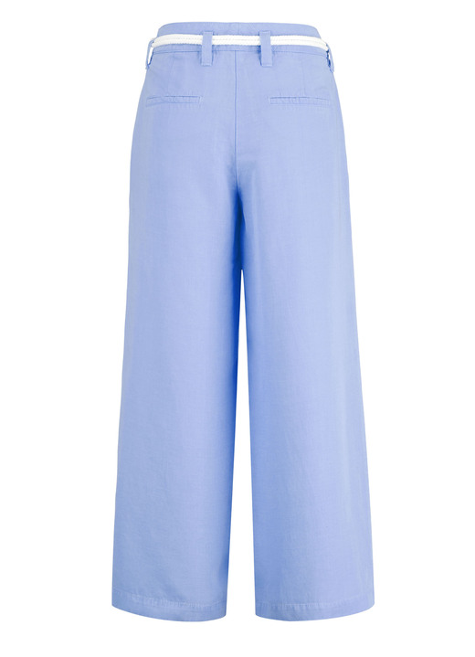 Hosen - Culotte mit angesagtem Kordelgürtel, in Größe 018 bis 052, in Farbe AZURBLAU Ansicht 2