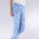 Hosen - Hose in 7/8-Länge und aktueller Dessinierung – Farbe AZURBLAU-ECRU – Ansicht 3 Hosen - Hose in 7/8-Länge und aktueller Dessinierung, in Größe 018 bis 052, in Farbe AZURBLAU-ECRU – Farbe AZURBLAU-ECRU – Ansicht 3