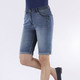 Hosen - Bermudas mit Push-up-Effekt – Farbe JEANSBLAU – Ansicht 3 Hosen - Bermudas mit Push-up-Effekt, in Größe 034 bis 052, in Farbe HELLBLAU – Farbe JEANSBLAU – Ansicht 3