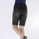 Hosen - Bermudas mit Push-up-Effekt – Farbe SCHWARZ – Ansicht 2 Hosen - Bermudas mit Push-up-Effekt, in Größe 034 bis 052, in Farbe HELLBLAU – Farbe SCHWARZ – Ansicht 2