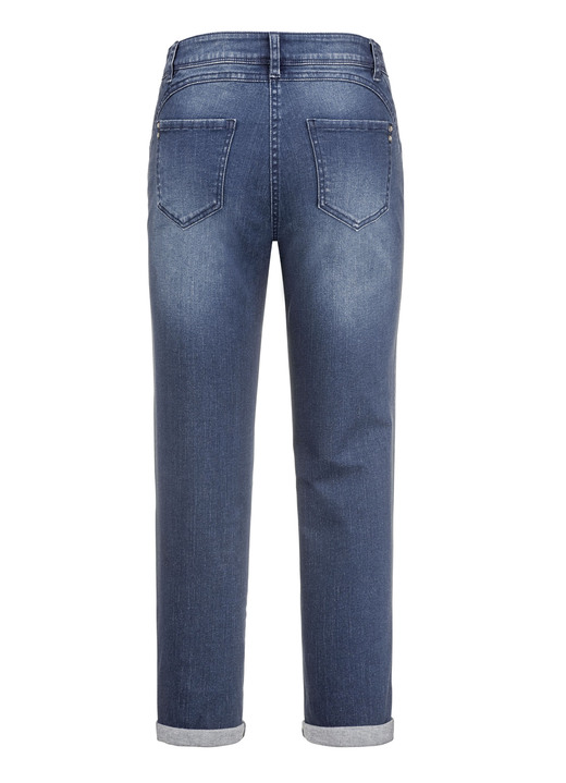 Hosen mit Knopf- und Reißverschluss - Jeans mit Push-up-Effekt Ansicht 2 Hosen mit Knopf- und Reißverschluss - Jeans mit Push-up-Effekt, in Größe 017 bis 052, in Farbe JEANSBLAU Ansicht 2
