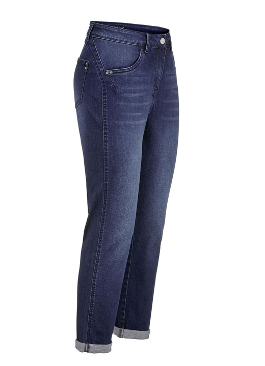 Hosen mit Knopf- und Reißverschluss - Jeans mit Push-up-Effekt Ansicht 5 Hosen mit Knopf- und Reißverschluss - Jeans mit Push-up-Effekt, in Größe 017 bis 052, in Farbe JEANSBLAU Ansicht 5