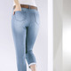 Hosen mit Knopf- und Reißverschluss - Jeans mit Push-up-Effekt – Farbe HELLBLAU – Ansicht 4 Hosen mit Knopf- und Reißverschluss - Jeans mit Push-up-Effekt, in Größe 017 bis 052, in Farbe DUNKELBLAU – Farbe HELLBLAU – Ansicht 4