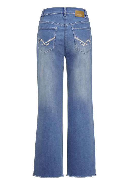 Hosen mit Knopf- und Reißverschluss - Jeans mit modischer Beinweite, in Größe 018 bis 052, in Farbe JEANSBLAU Ansicht 2