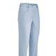 Hosen mit Knopf- und Reißverschluss - Caprihose in 4-Pocket-Form – Farbe HELLBLAU – Ansicht 1 Hosen mit Knopf- und Reißverschluss - Caprihose in 4-Pocket-Form, in Größe 018 bis 052, in Farbe HELLBLAU – Farbe HELLBLAU – Ansicht 1