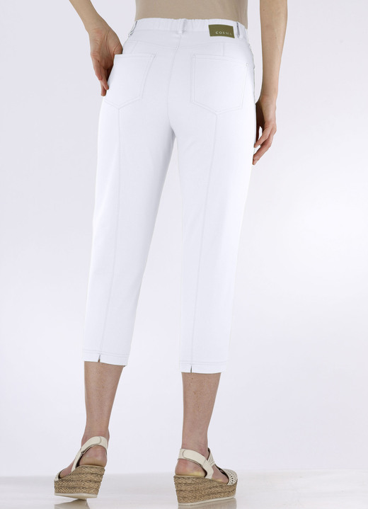 Hosen mit Knopf- und Reißverschluss - Caprihose in 4-Pocket-Form Ansicht 12 Hosen mit Knopf- und Reißverschluss - Caprihose in 4-Pocket-Form, in Größe 018 bis 052, in Farbe HELLBLAU Ansicht 12