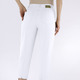 Hosen mit Knopf- und Reißverschluss - Caprihose in 4-Pocket-Form – Farbe WEISS – Ansicht 4 Hosen mit Knopf- und Reißverschluss - Caprihose in 4-Pocket-Form, in Größe 018 bis 052, in Farbe HELLBLAU – Farbe WEISS – Ansicht 4
