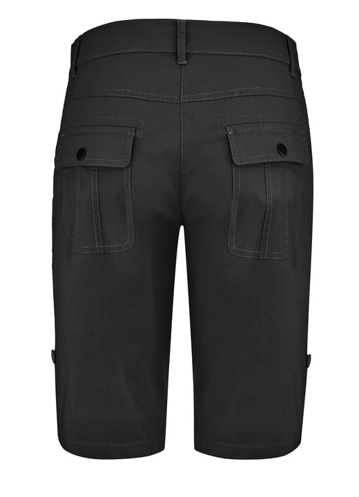 Hosen mit Knopf- und Reißverschluss - Bermudas mit Zierriegel, in Größe 034 bis 052, in Farbe GRÜN Ansicht 14