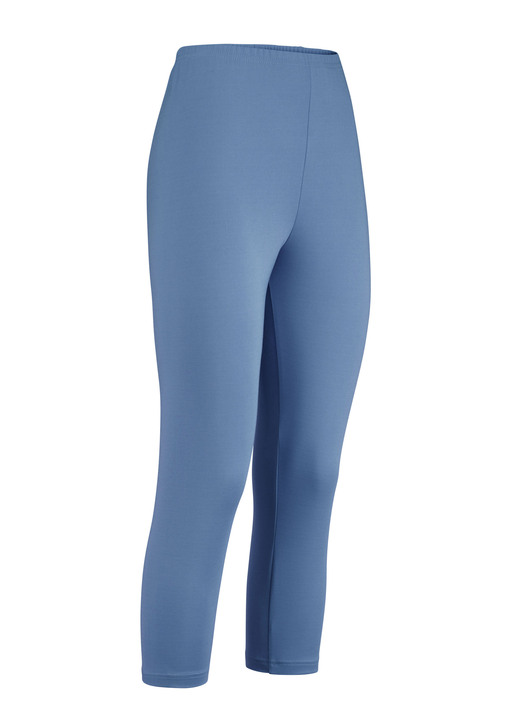 Leggings - Capri-Leggings, in Größe (36/38) bis (52/54), in Farbe JEANSBLAU Ansicht 1