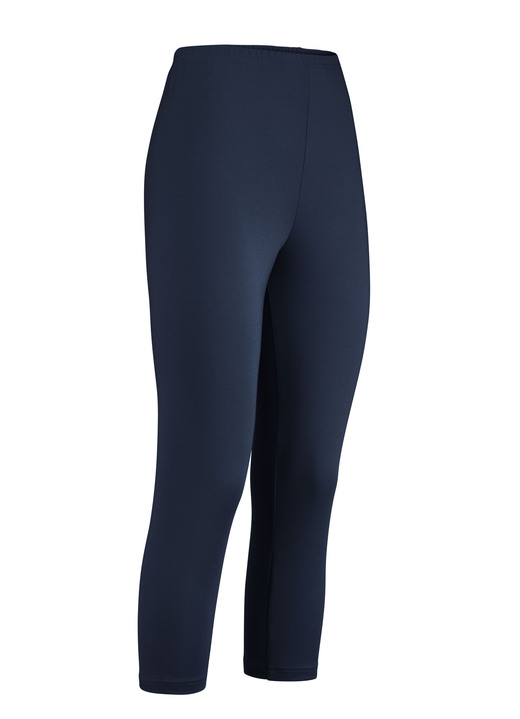 Leggings - Capri-Leggings, in Größe (36/38) bis (52/54), in Farbe JEANSBLAU Ansicht 7