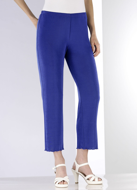 7/8-Hosen, Capris, Bermudas - Weich fließende, 7/8-lange Hose, in Größe 036 bis 060, in Farbe ROYALBLAU Ansicht 3