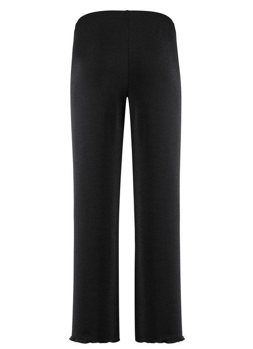 7/8-Hosen, Capris, Bermudas - Weich fließende, 7/8-lange Hose, in Größe 036 bis 060, in Farbe SCHWARZ Ansicht 2