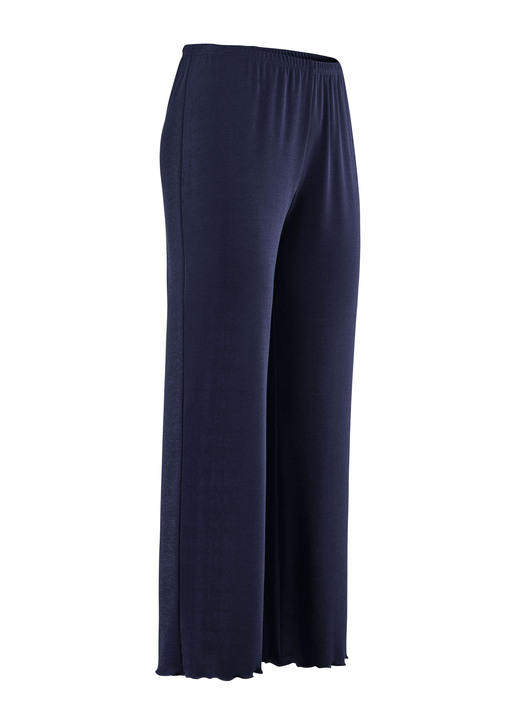 7/8-Hosen, Capris, Bermudas - Weich fließende, 7/8-lange Hose, in Größe 036 bis 060, in Farbe ROYALBLAU Ansicht 4