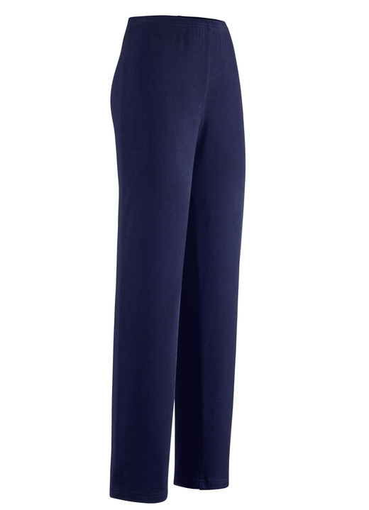 Hosen in Schlupfform - Hose mit edlem Glanz, in Größe 020 bis 060, in Farbe ROYALBLAU Ansicht 8