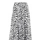 Röcke - Rock in intressanter Wickeloptik, in Größe 018 bis 054, in Farbe SCHWARZ-WEISS – Farbe SCHWARZ-WEISS – Ansicht 2