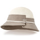 - Seeberger Hut mit Krempe und Zierband aus Papierstroh, in Farbe BEIGE-TAUPE – Farbe BEIGE-TAUPE – Ansicht 1