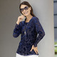 Blusen & Tuniken - Shirt-Tunika mit Volant-Besatz – Farbe MARINE – Ansicht 2 Blusen & Tuniken - Shirt-Tunika mit Volant-Besatz, in Größe 036 bis 052, in Farbe MARINE – Farbe MARINE – Ansicht 2