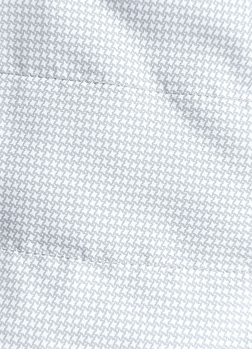 Kurz - Jacke mit apartem Minimaldessin, in Größe 036 bis 052, in Farbe JEANSBLAU-WEISS Ansicht 4