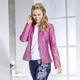 Lederimitatjacken - Kurzjacke aus Nappaleder-Imitat – Farbe AZALEE – Ansicht 2 Lederimitatjacken - Kurzjacke aus Nappaleder-Imitat, in Größe 034 bis 052, in Farbe AZALEE – Farbe AZALEE – Ansicht 2