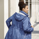 Lang - Longjacke mit krempelbaren Ärmeln – Farbe JEANSBLAU – Ansicht 5 Lang - Longjacke mit krempelbaren Ärmeln, in Größe 036 bis 054, in Farbe JEANSBLAU – Farbe JEANSBLAU – Ansicht 5