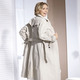 Lang - Trenchcoat m. Gürtel – Farbe KITT – Ansicht 3 Lang - Trenchcoat m. Gürtel, in Größe 034 bis 052, in Farbe KITT – Farbe KITT – Ansicht 3