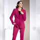 Hosenanzüge & Kostüme - Hosenanzug in trendstarkem Kirschrot – Farbe KIRSCHROT – Ansicht 1 Hosenanzüge & Kostüme - Hosenanzug in trendstarkem Kirschrot, in Größe 036 bis 052, in Farbe KIRSCHROT – Farbe KIRSCHROT – Ansicht 1