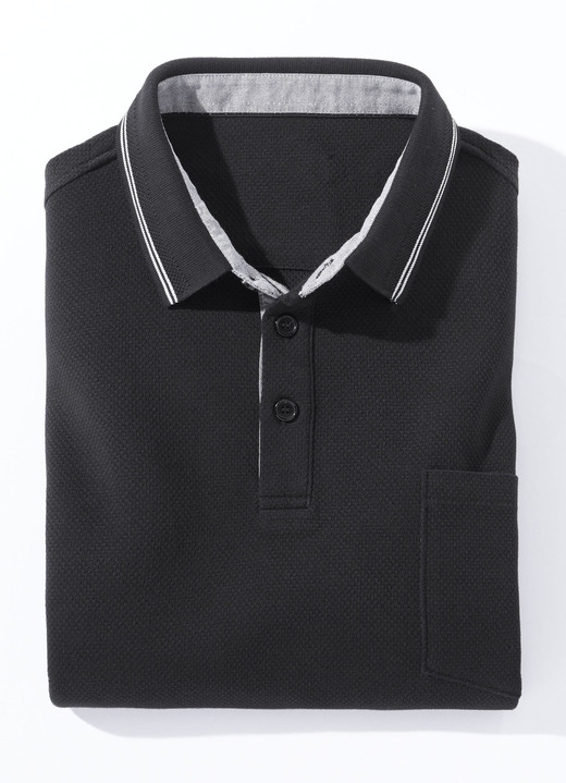 Shirts - Poloshirt in 4 Farben Ansicht 3 Shirts - Poloshirt in 4 Farben, in Größe 046 bis 062, in Farbe WEISS Ansicht 3